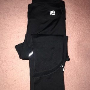 fila cropped & mesh leggings .